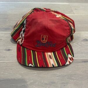 Men's Red Multicolor Cap